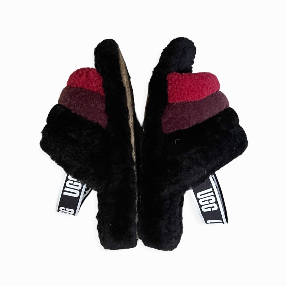 Ugg Fluff Yeah Multicolor Shearling Slingback Sli… - image 6